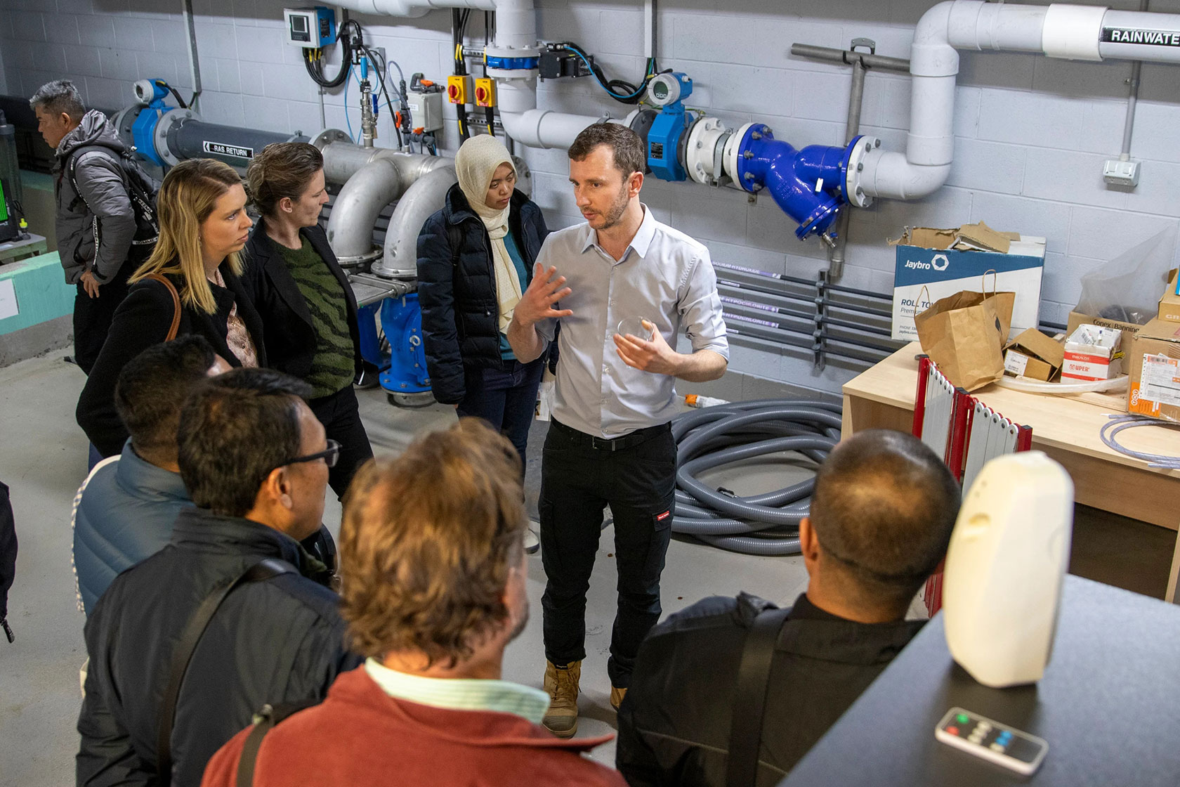 The participants visit Altogether Group’s office in Sydney, a prominent player in providing sustainable water solutions for urban communities.