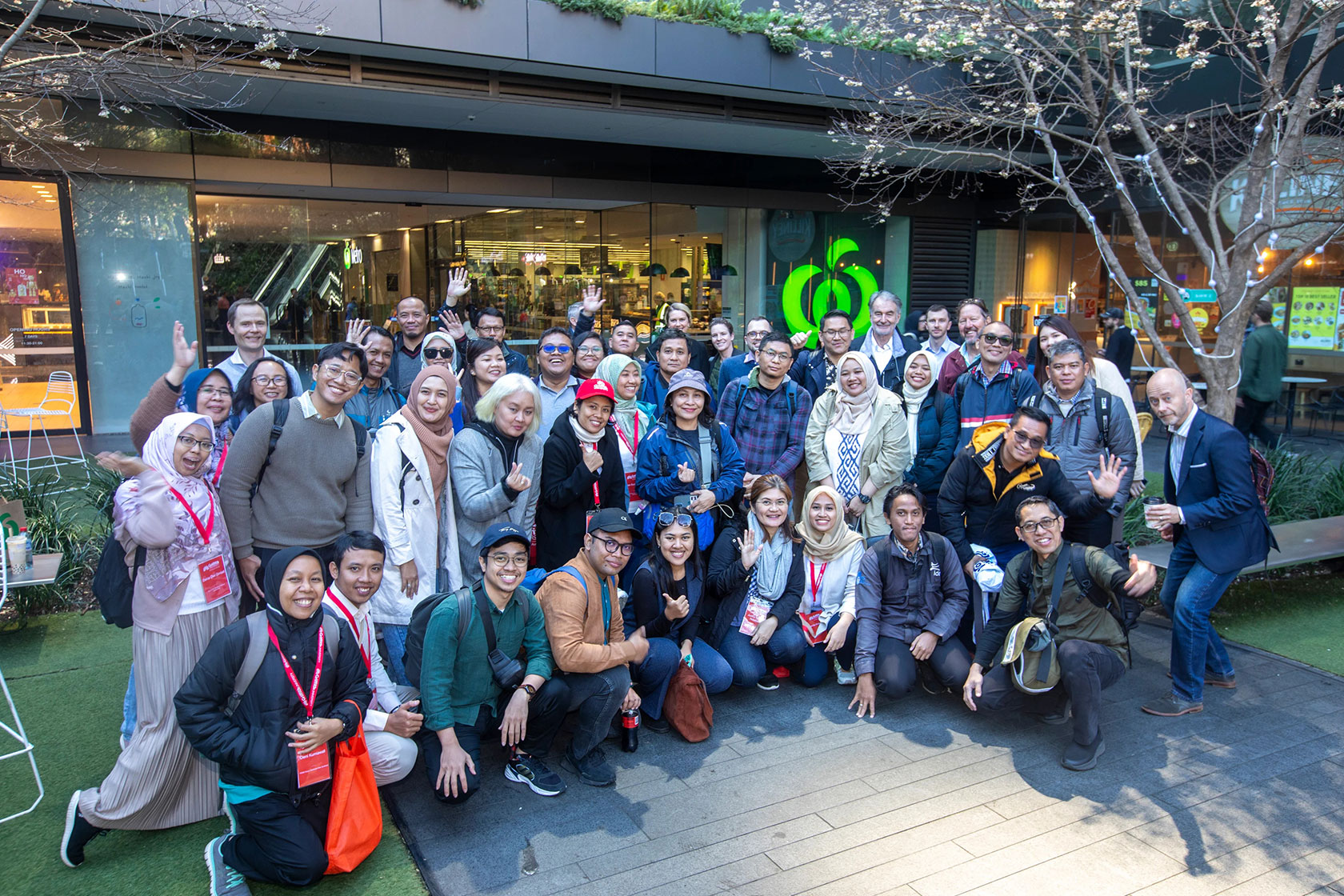 Unity in learning: A group photo of our short course participants.