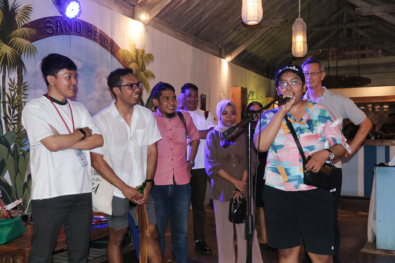 A group of Australia Awards scholars perform at the Pre-Departure Training Closing