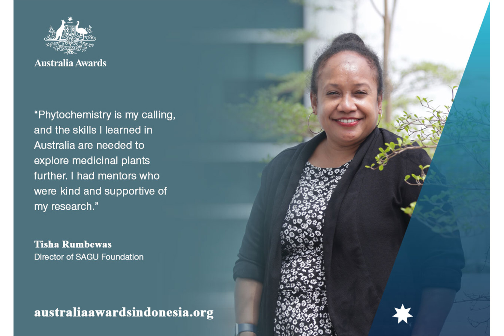 A testimonial from Tisha Rumbewas about her experience studying and living in Australia