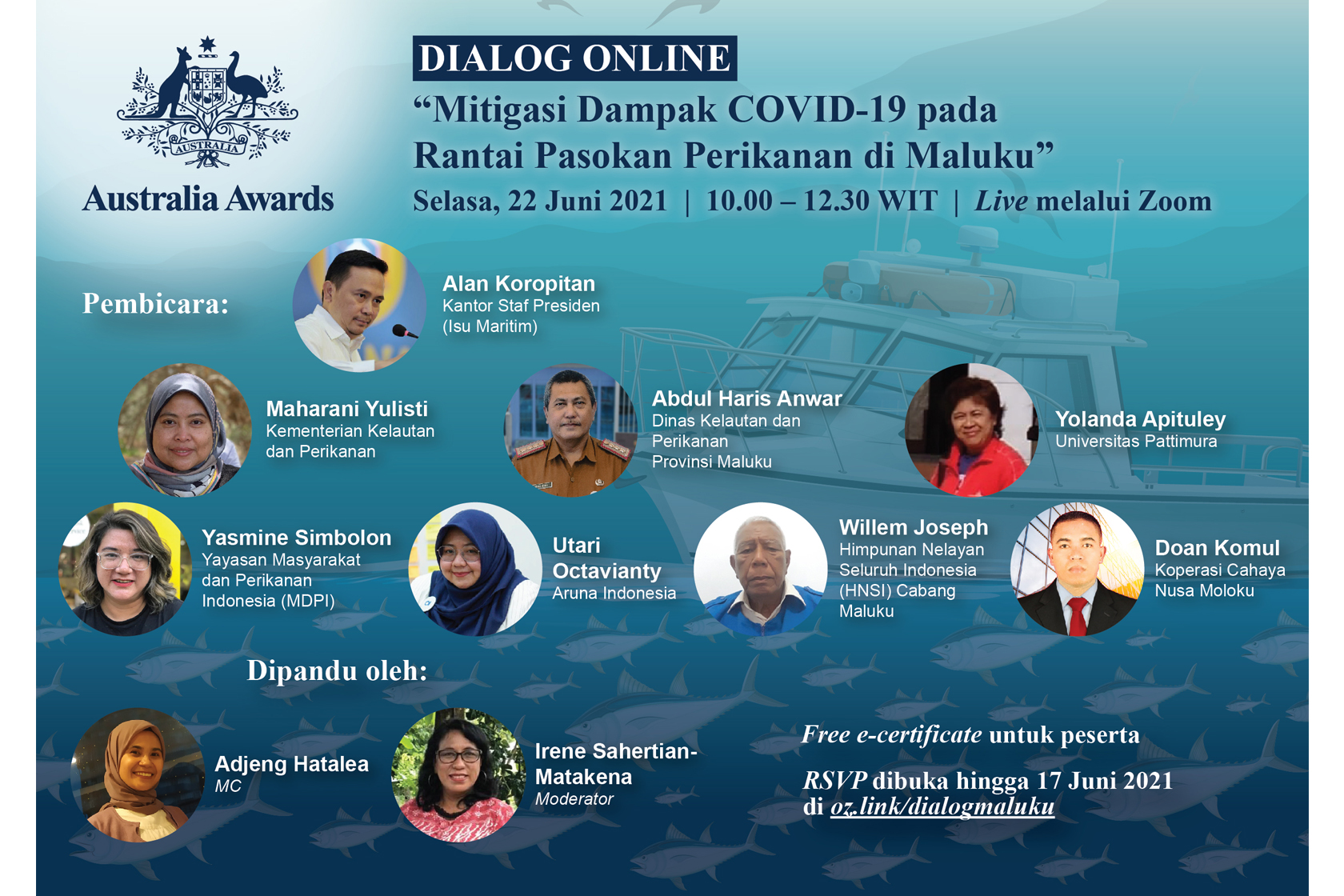 Join us in the Online Dialogue on Mitigating Impact of COVID-19 Pandemic on Fishery Supply Chain in Maluku