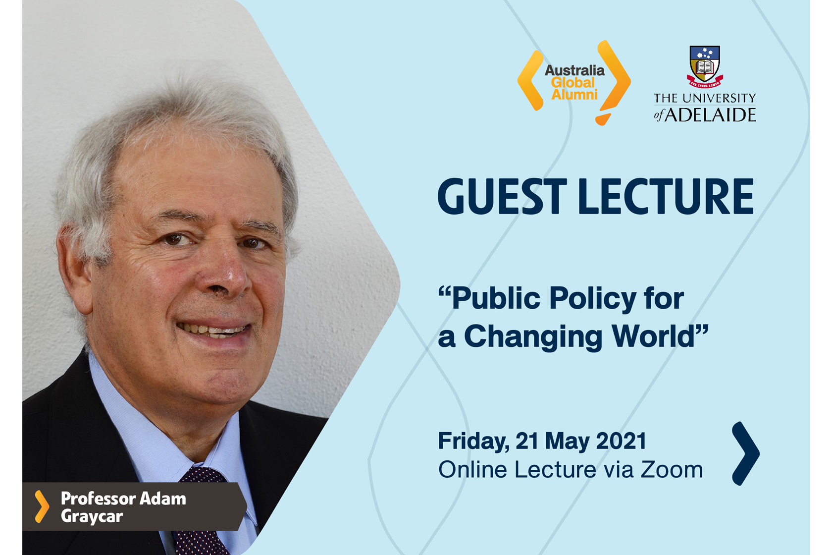 Join us in the Guest Lecture on Public Policy for a Changing World
