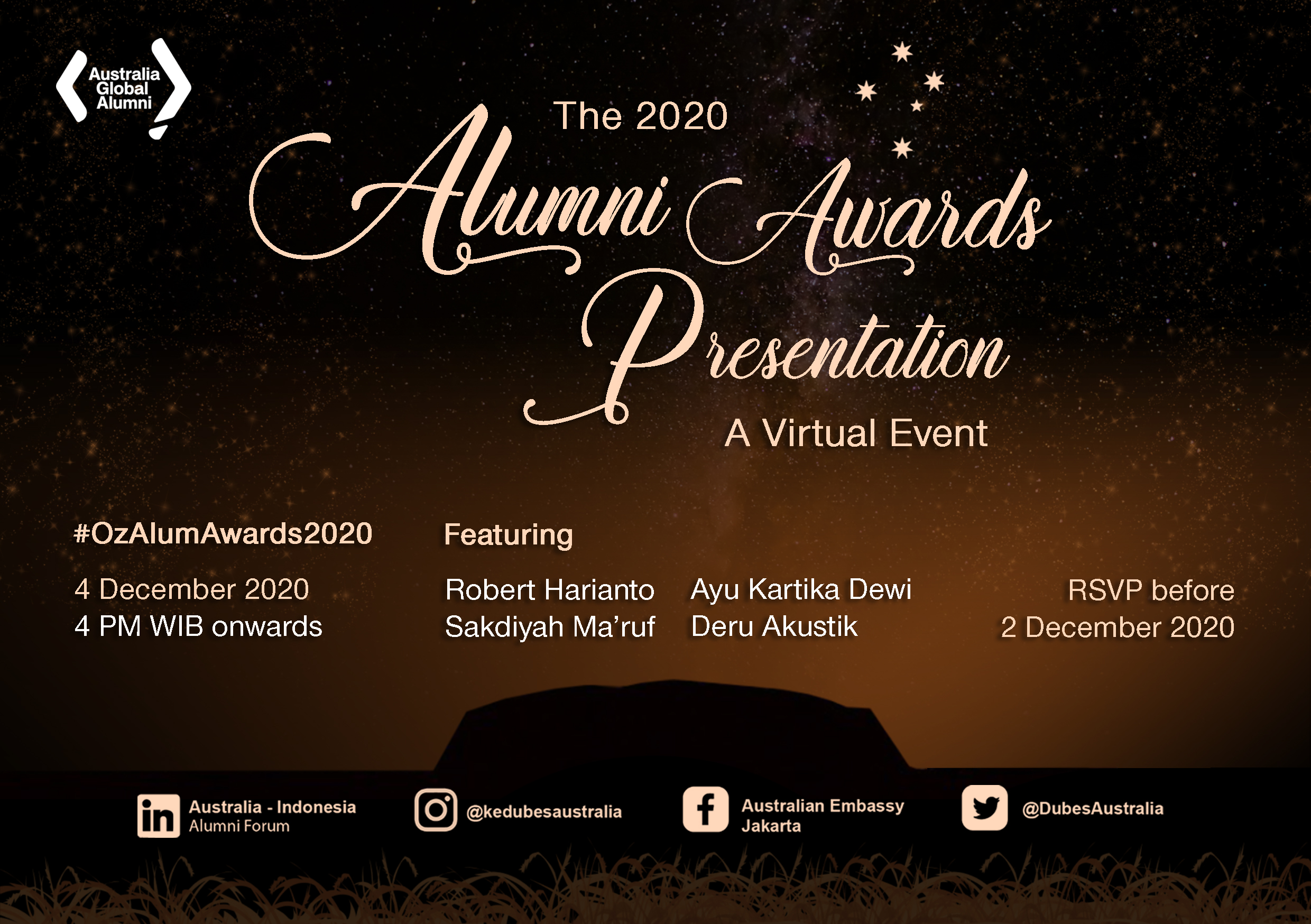 Join Alumni Awards Presentation Live Streaming Event on 4 December!