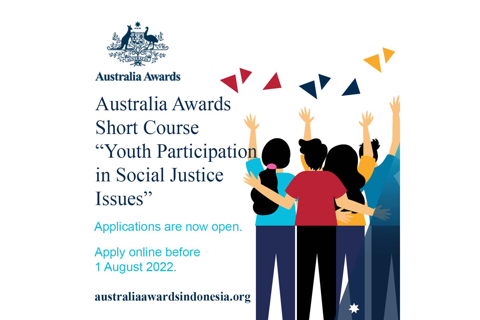 Applications Open for the Australia Awards Short Course on Youth Participation in Social Justice Issues