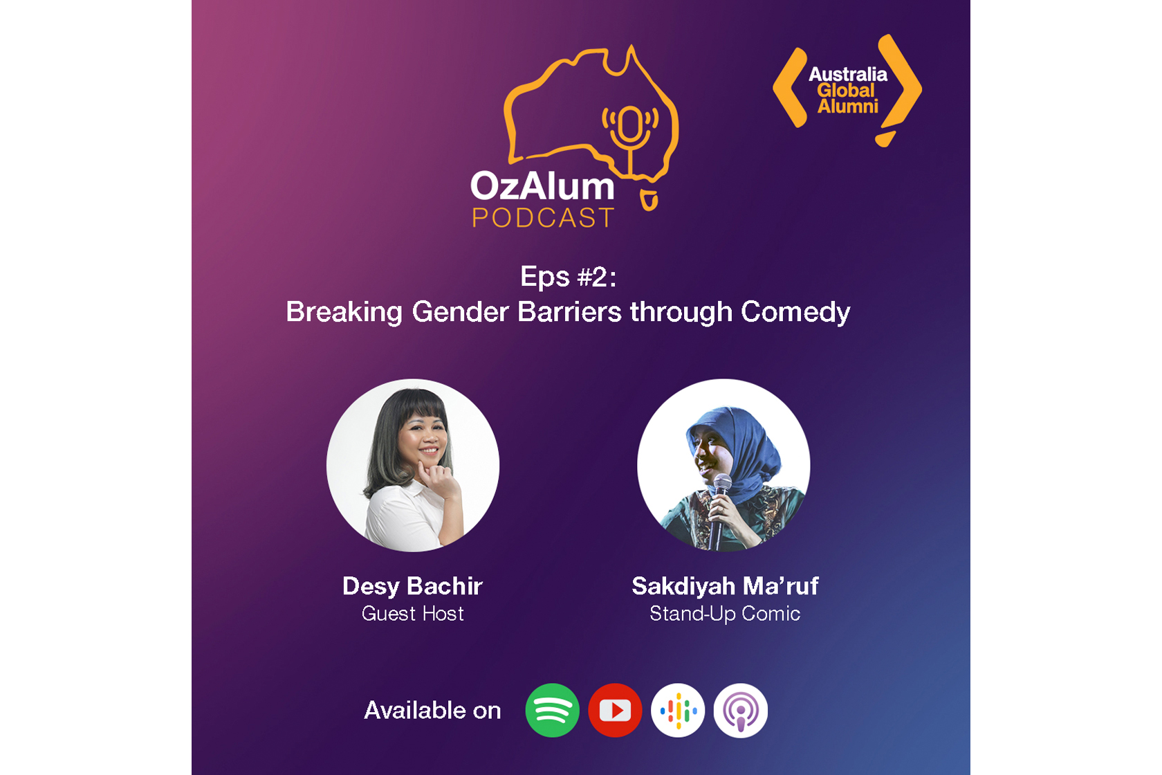 OzAlum Podcast Episode 2: Breaking Gender Barriers through Comedy