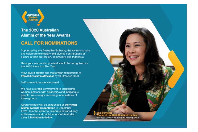 Call for Applications: The 2020 Australian Alumni of The Year Awards