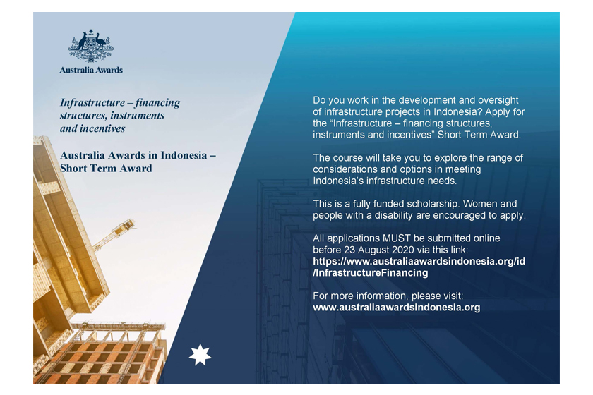 Applications Open for the Infrastructure – Financing Structures, Instruments and Incentives Short Term Award