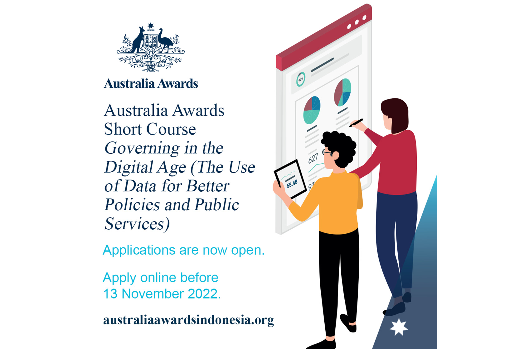Apply Now for the Australia Awards Short Course on Governing in the Digital Age