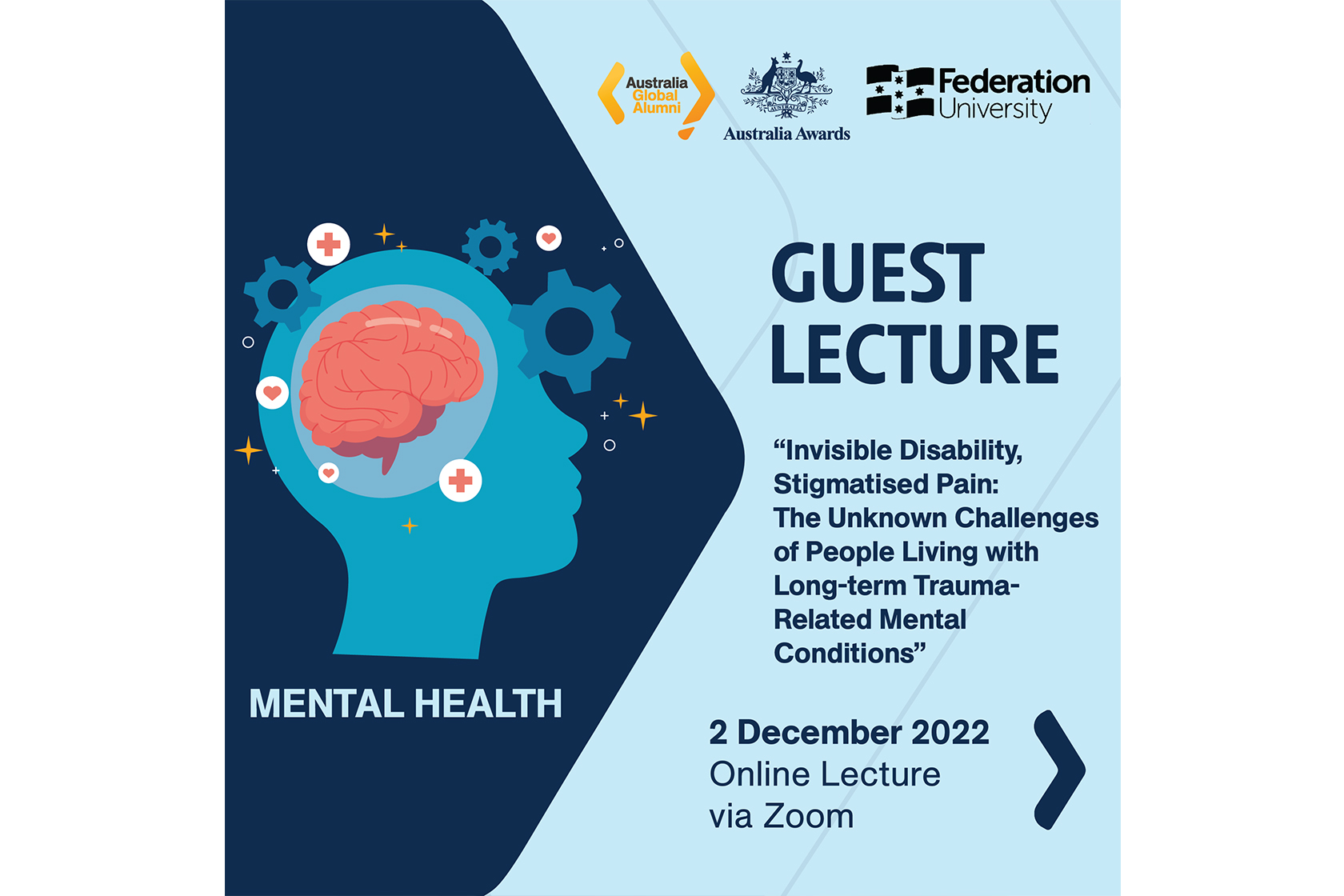 Join Our Online Lecture on “Invisible Disability, Stigmatised Pain: The Unknown Challenges of People Living with Long-term Trauma-Related Mental Conditions”